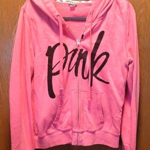 Hot pink PINK hoodie